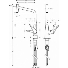 Смеситель HANSGROHE Metris Select 14884000