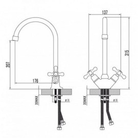 Смеситель LEMARK Standard LM2105C