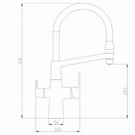 Смеситель ZORG SH 818-6 BLACK BR