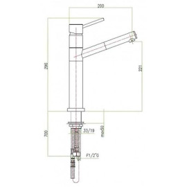 Смеситель FIORE Xenon 44CR5447