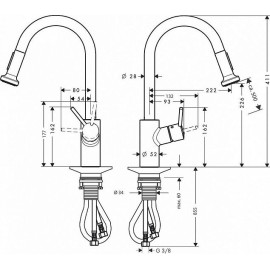 Смеситель HANSGROHE Talis S Variarc 14877000 хром