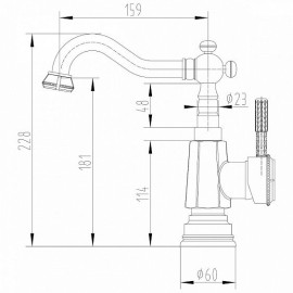 Смеситель LEMARK Jasmine LM6604B бронза