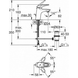 Смеситель GROHE Eurostyle New 33558LS3