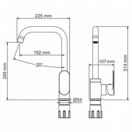 Смеситель WasserKraft Mindel 8507
