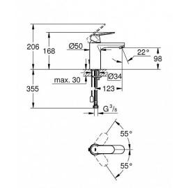 Смеситель GROHE Eurosmart Cosmopolitan 23326000