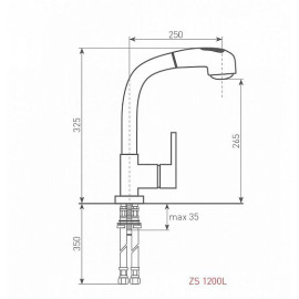 Смеситель Zigmund & Shtain ZS 1200L швейцарский шоколад