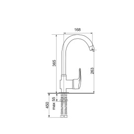 Смеситель WEISSGAUFF WG 00603 Sand
