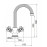 Смеситель CEZARES Olimp LS2 02 M