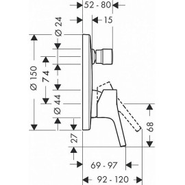 Смеситель HANSGROHE Talis S 72405000