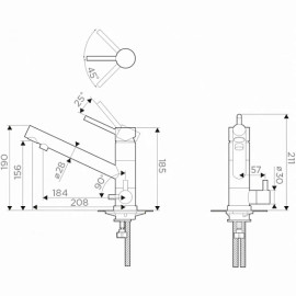 Смеситель OMOIKIRI Tonami-GB (4994360)