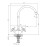 Смеситель DECOROOM DR51028 белый/хром