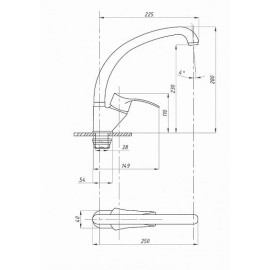 Смеситель ПРОФСАН PSM-335-023 Плюс