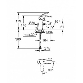 Смеситель GROHE Eurosmart 32154002