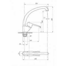 Смеситель ПРОФСАН PSM-335-017 Плюс