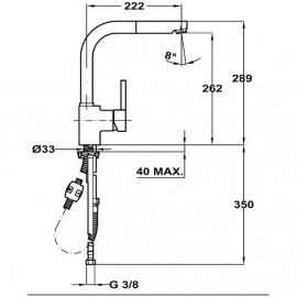 Смеситель Teka ARK 938 модный розовый (art.23938120FP)