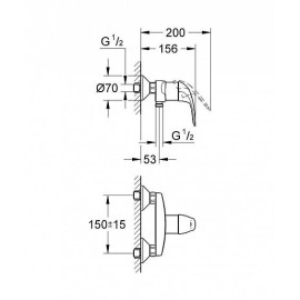 Смеситель GROHE Euroeco 32740000