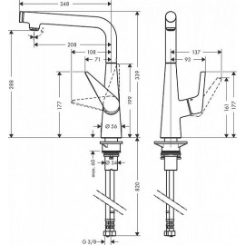 Смеситель HANSGROHE Talis S 72820000 хром