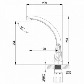 Смеситель LEMARK Luna LM4155C хром