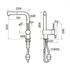 Смеситель OMOIKIRI Tanigawa-SB-C (4994456)