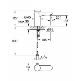 Смеситель GROHE Eurosmart Cosmopolitan T 36317000