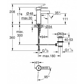 Смеситель GROHE Essence 23379001 хром