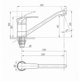 Смеситель ПРОФСАН PSM-427-037 ProfECO
