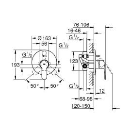 Смеситель GROHE Eurostyle Cosmopolitan 33637002