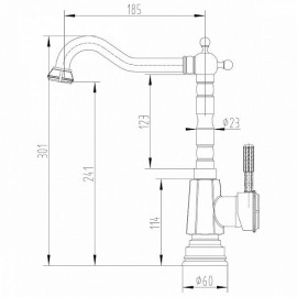 Смеситель LEMARK Jasmine LM6605ORB черная бронза