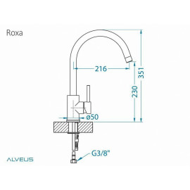 Смеситель ALVEUS ROXA CHR