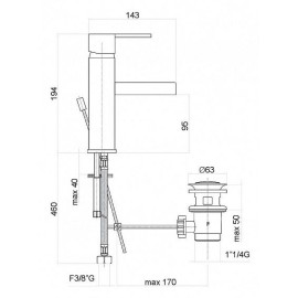 Смеситель FIORE XS 71CR7705