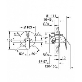 Смеситель GROHE Eurosmart Cosmopolitan 32879000