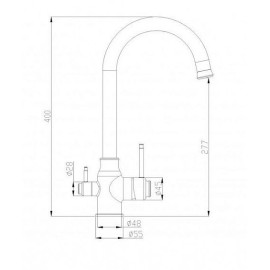 Смеситель ZORG SH 763 INOX BRONZE PVD