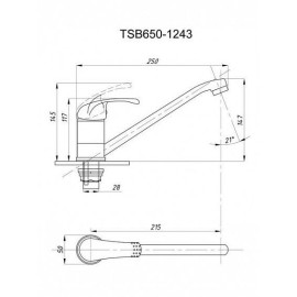Смеситель TSARSBERG TSB-650-1243