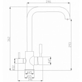 Смеситель ZORG SH 715 INOX