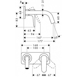 Смеситель AXOR Citterio M 34112000