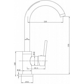 Смеситель EMAR 3004.5 агат
