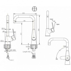 Смеситель BRAVAT Eco F7111147C-1