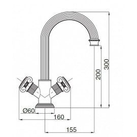 Смеситель CEZARES Olimp LS2 01 O