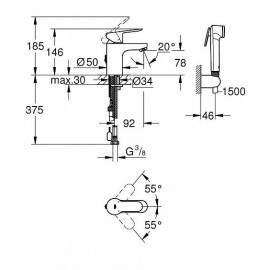 Смеситель GROHE BauEdge 23757000