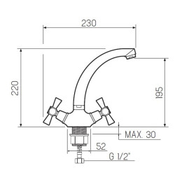 Смеситель РМС SL138-272F
