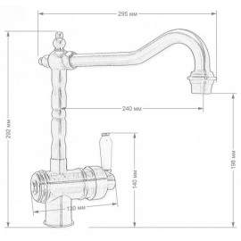 Смеситель Seaman Barcelone SSL-5077 Copper