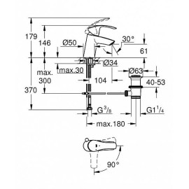 Смеситель GROHE Eurosmart New 32926002