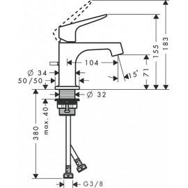 Смеситель AXOR Citterio M 34016000