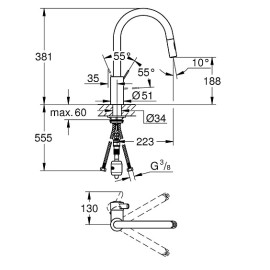 Смеситель GROHE Eurostyle Cosmopolitan 31481001