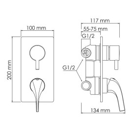 Смеситель WASSERKRAFT Sauer 7171