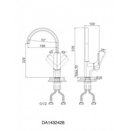 Смеситель D&K Berlin Steinbeis DA1432426