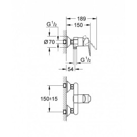 Смеситель GROHE BauEdge 23333000