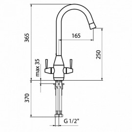 Смеситель REGINOX conic chrom cn780102015