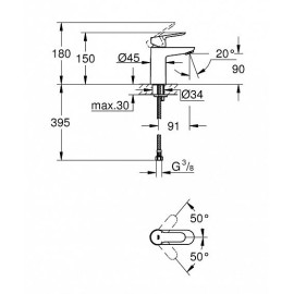 Смеситель GROHE BauEdge 23330000