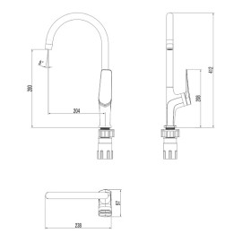 Смеситель LEMARK LM3705BLR